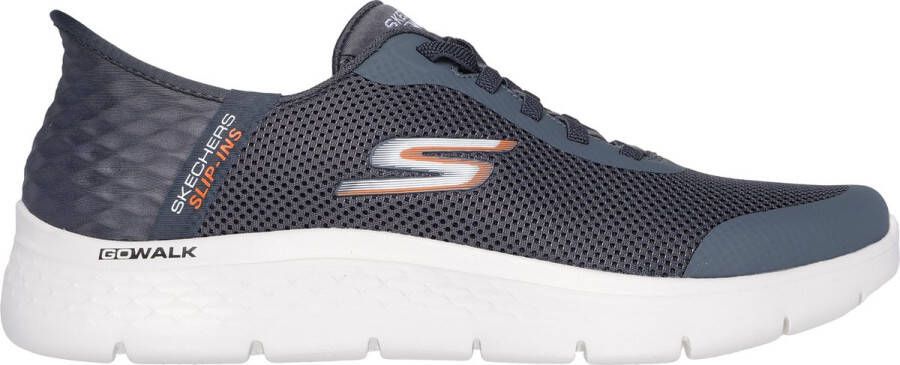 Skechers Go Walk Flex Hands Up Heren Instappers Grijs - Foto 1