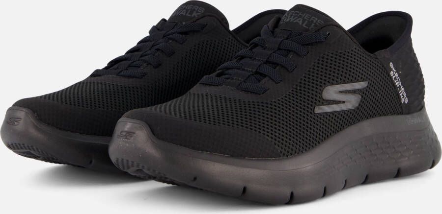 Skechers Go Walk Flex Hands Up Heren Instappers Zwart