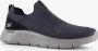 Skechers Go Walk Flex heren sneakers zwart grijs - Thumbnail 2