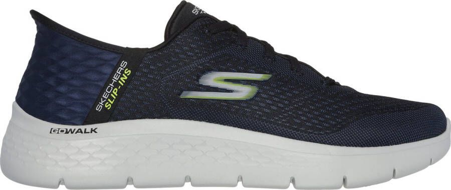 Skechers Go Walk Flex New World Heren Instappers Donkerblauw Lime