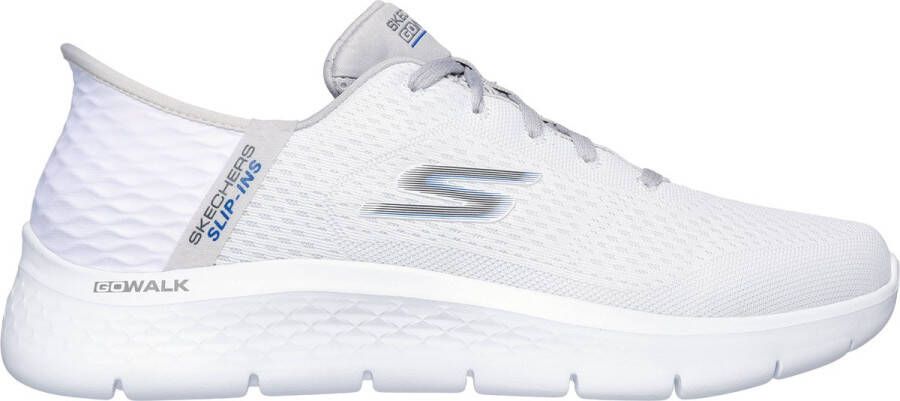 Skechers Go Walk Flex New World Heren Instappers Wit Grijs