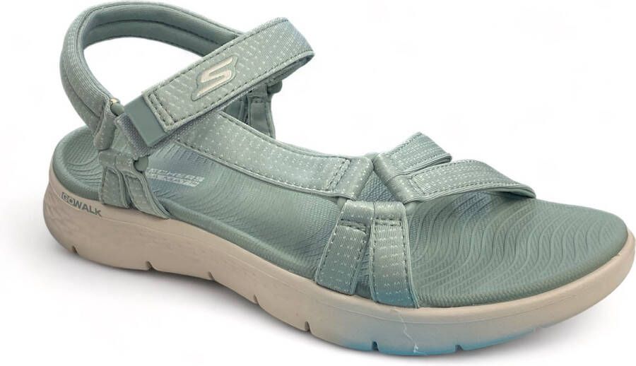 Skechers Sandalen GO WALK FLEX SANDAL-SUBLIME-X zomerschoen sandaal klittenbandschoen met goga mat voetbed