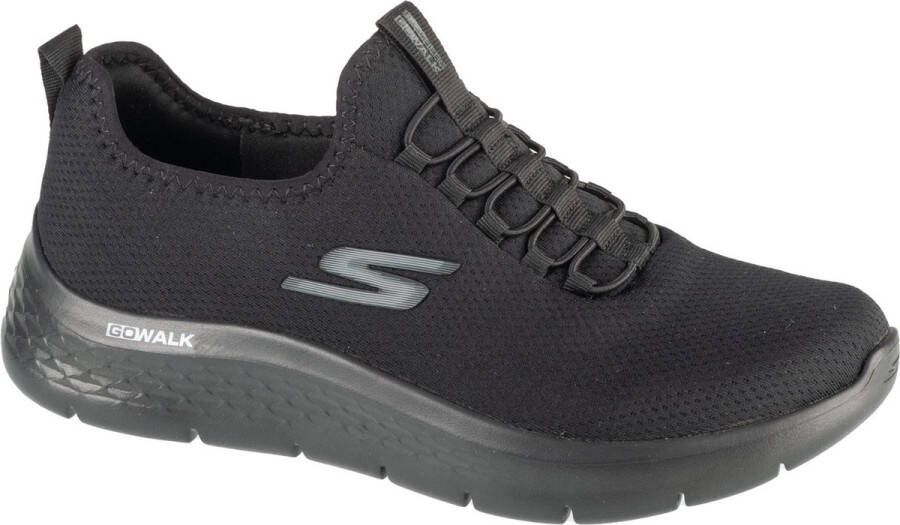 Skechers GO Walk Flex Ultra 216484-BBK Mannen Zwart Sneakers Sportschoenen