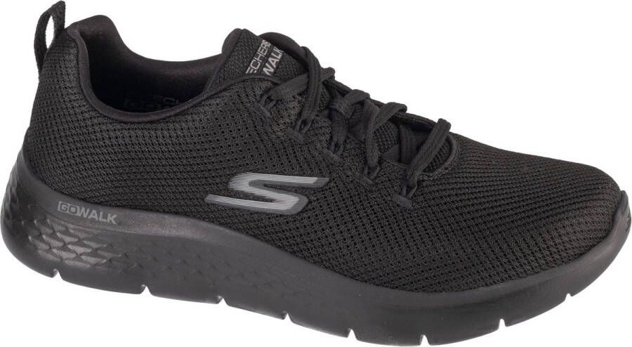 Skechers Go Walk Flex Vespid 216507-BBK Mannen Zwart Sneakers