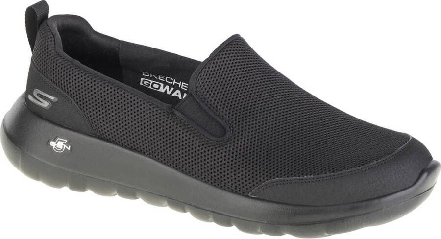 Skechers Go Walk Max-Clinched 216010-BBK Mannen Zwart Sneakers Sportschoenen