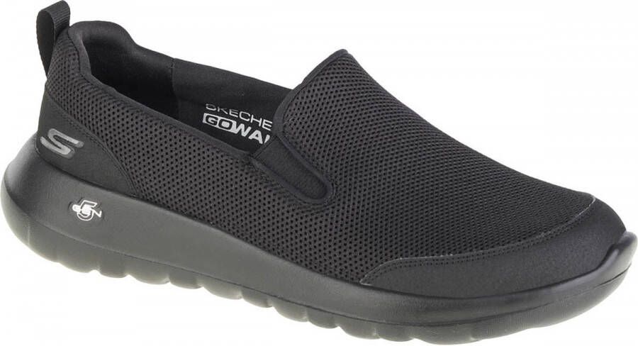 Skechers Go Walk Max Clinched 216010 BBK Mannen Zwart Sneakers Sportschoenen