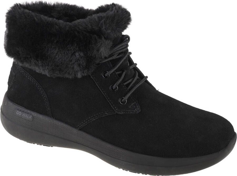 Skechers Go Walk Stability 144665-BBK Vrouwen Zwart Laarzen Sneeuw laarzen