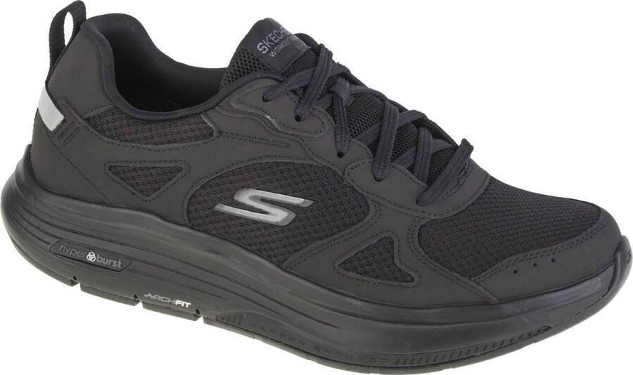 Skechers Go Walk Workout Walker 216441-BBK Mannen Zwart Sneakers Sportschoenen