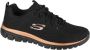 Skechers Graceful-Get Connected 12615-BKRG Vrouwen Zwart Sneakers Sportschoenen - Thumbnail 1