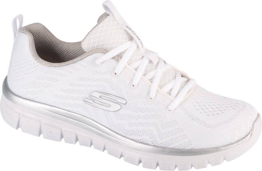 Skechers Graceful Get Connected 12615-WSL Vrouwen Wit Sneakers