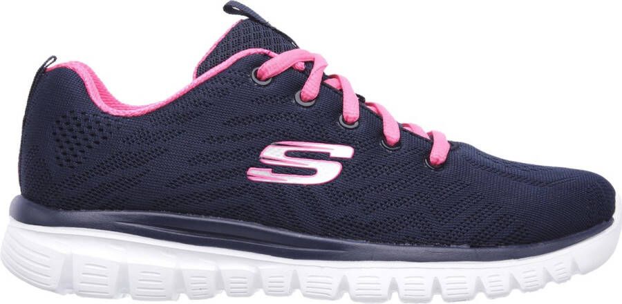 Skechers Sneakers Graceful Get Connected met memory foam vrijetijdsschoen lage schoen veterschoen