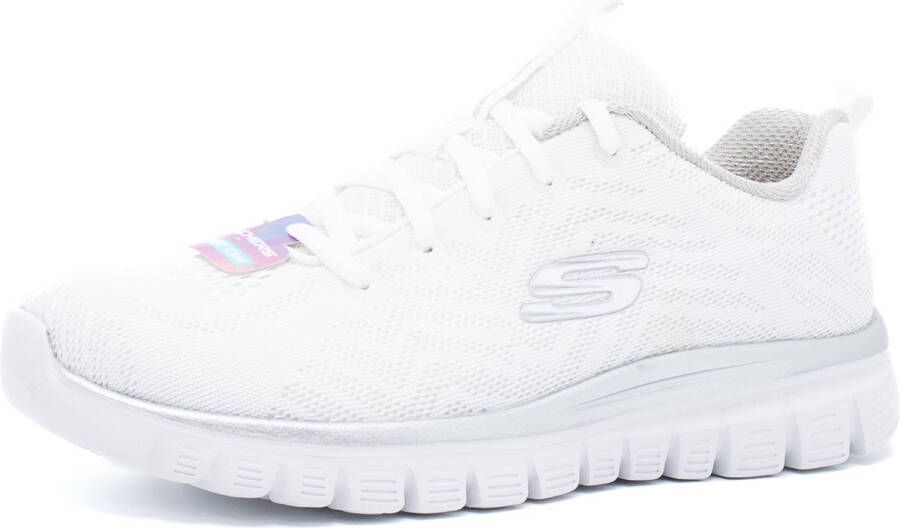 Skechers Sneakers Graceful Get Connected met memory foam vrijetijdsschoen halfschoen veterschoen