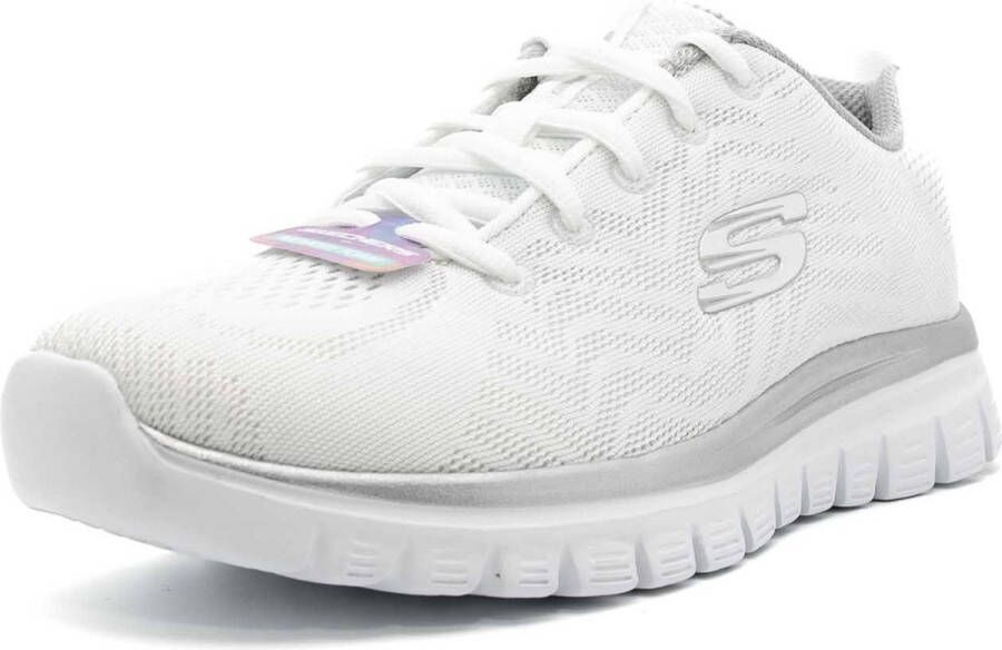 Skechers Sneakers Graceful Get Connected met memory foam vrijetijdsschoen halfschoen veterschoen