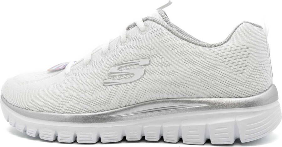 Skechers Sneakers Graceful Get Connected met memory foam vrijetijdsschoen lage schoen veterschoen