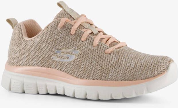 Skechers Sneakers Graceful Twisted Fortune met memory foam vrijetijdsschoen lage schoen veterschoen