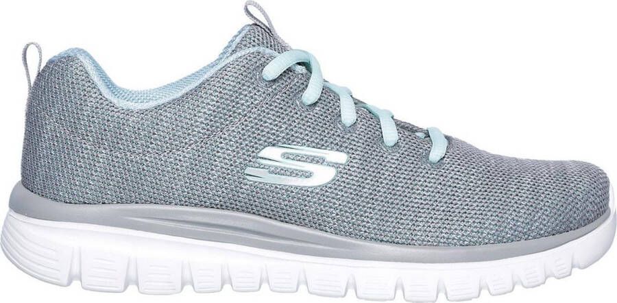 Skechers Sneakers Graceful Twisted Fortune met memory foam vrijetijdsschoen halfschoen veterschoen