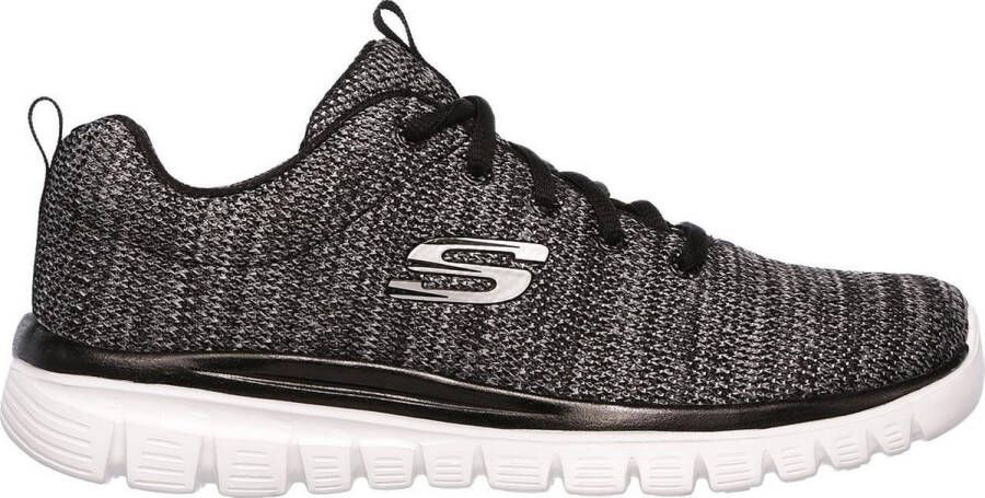 Skechers Sneakers Graceful Twisted Fortune met memory foam vrijetijdsschoen lage schoen veterschoen