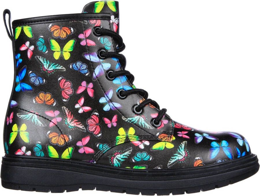 Skechers Gravlen Butterfly Squad Meisjes Laarzen Zwart Multicolour