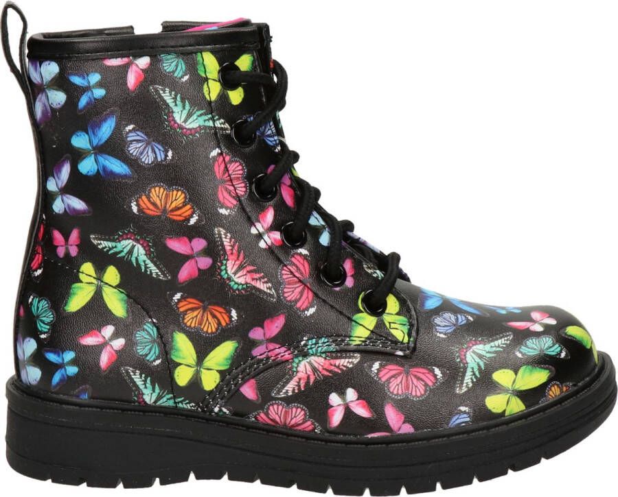 Skechers Gravlen Butterfly Squad Meisjes Laarzen Zwart Multicolour