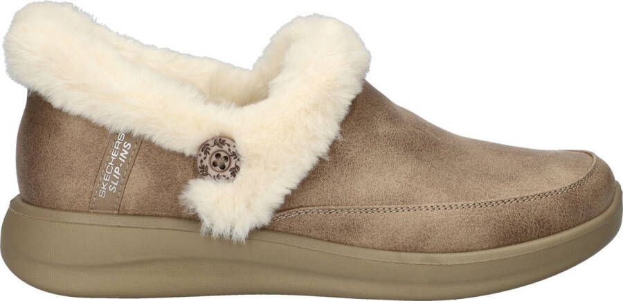 Skechers Hands Free Slip-Ins Cozy Escape dames pantoffel Taupe