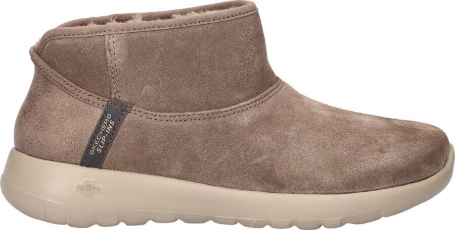 Skechers Hands Free Slip-Ins On-the-Go dames gevoerde boot Taupe