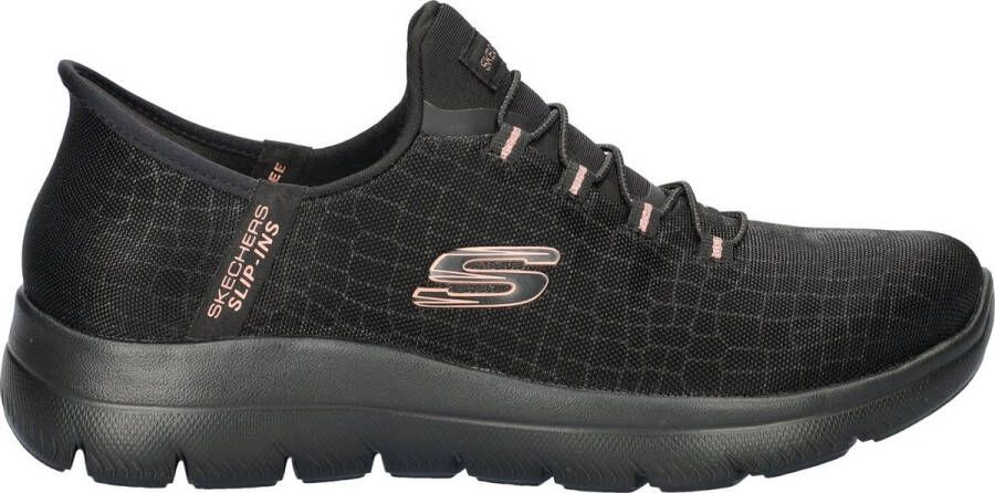 Skechers Slip-on sneakers SUMMITS-CLASSY NIGHT Slippers vrijetijdsschoen met comfortabele hielkussenfunctie