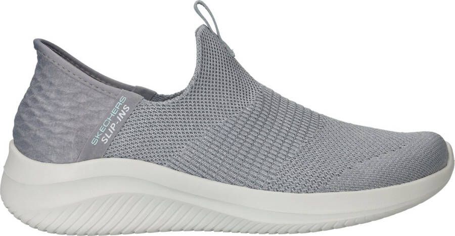 Skechers Hands Free Slip-Ins Ultra Flex 3.0 Smooth Step Instappers Dames Grijs