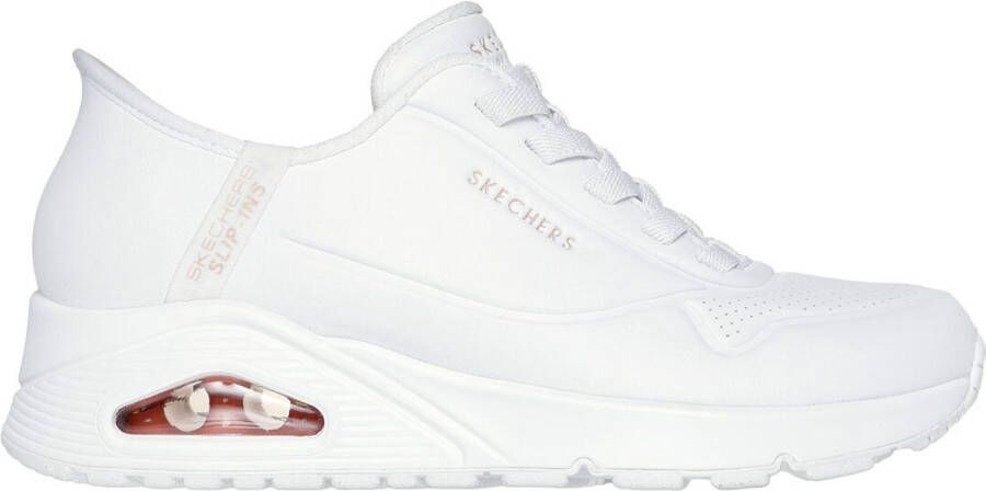 Skechers Hands Free Slip-Ins Uno dames sneaker art 177112 WHT Wit