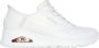 Skechers Hands Free Slip-Ins Uno dames sneaker art 177112 WHT Wit - Thumbnail 1