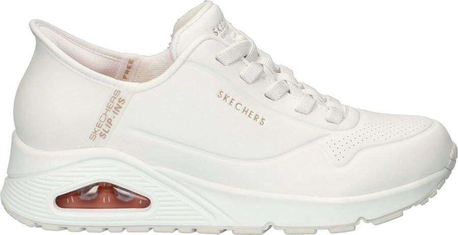 Skechers Hands Free Slip-Ins Uno dames sneaker art 177112 WHT Wit