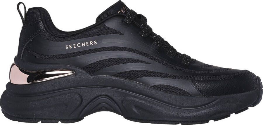 Skechers Hazel Step N Flow Dames Sneakers Zwart