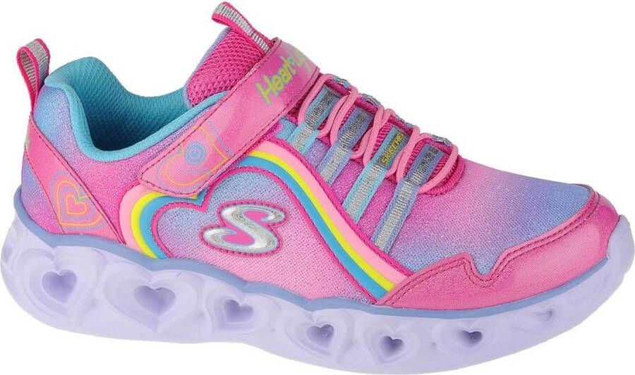 Skechers Heart Lights-Rainbow Lux 302308L-PKMT voor meisje Roze Sneakers Sportschoenen