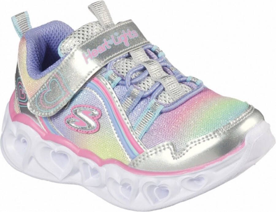 Skechers Heart Lights-Rainbow Lux 302308L-SMLT voor meisje Grijs Sneakers Sportschoenen