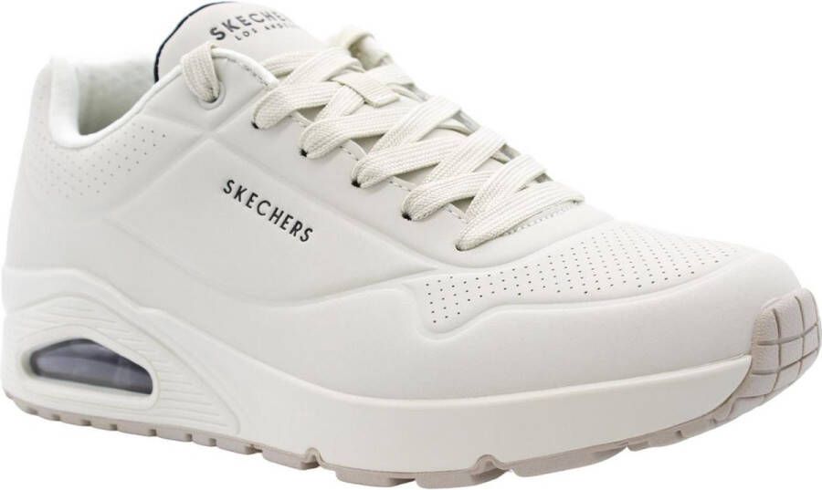 Skechers Heren Sport Casual UNO STAND ON AIR Sneakers Heren 52458 gebroken wit