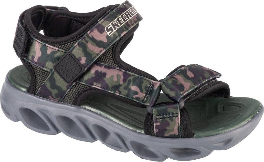 Skechers Hypno-Splash Sun Breaks 400077L-BKOL voor een jongen Zwart Sandalen