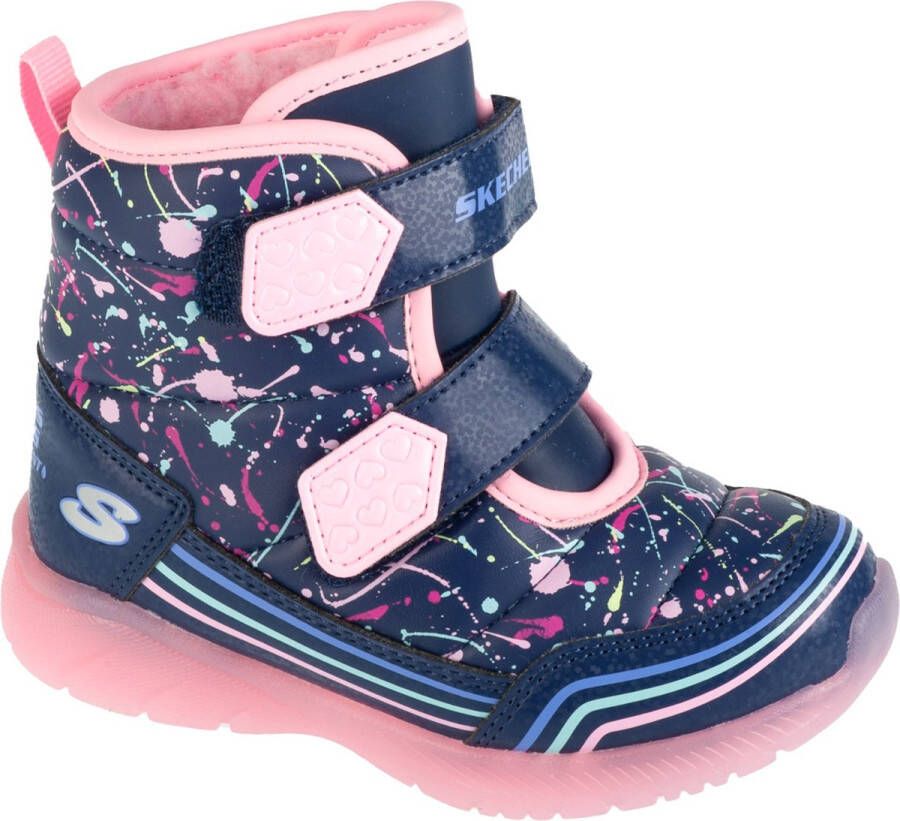 Skechers Illumi-Brights Power Paint 302653N-NVMT voor meisje Marineblauw Sneeuw laarzen