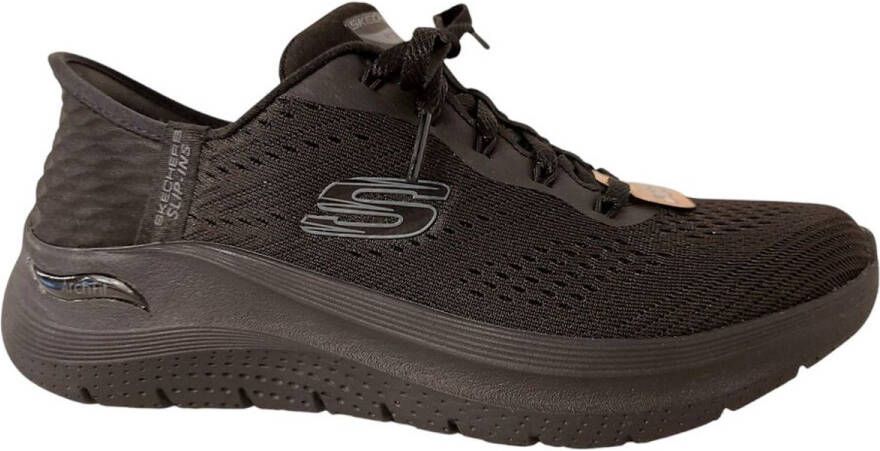 Skechers Instapper Hands-Free Slip-Ins Arch Fit 2.0 Easy Chi BBK Zwart Machine Washable