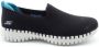 Skechers GO WALK Smart Sunday Brunch Dames Slip-On Sneakers Schoenen Zwart 124315-BKTQ - Thumbnail 1