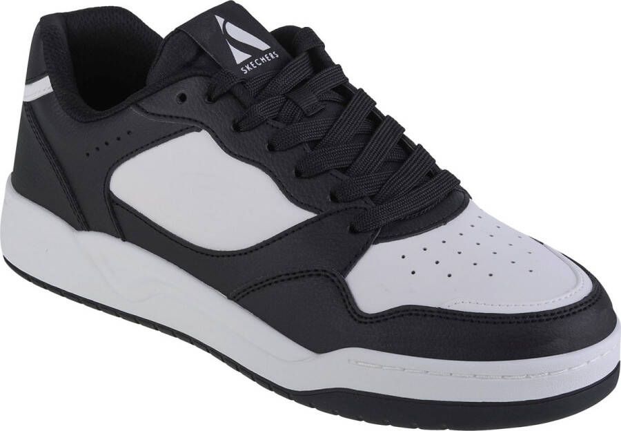 Skechers Koopa-Volley Low Varsity 183240-BKW Mannen Wit Sneakers