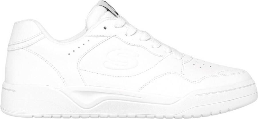 Skechers Koopa-Volley Low Varsity 183240-WHT Mannen Wit Sneakers