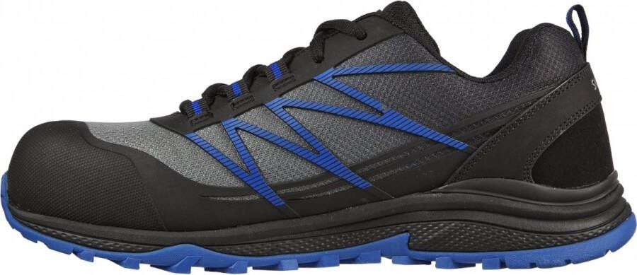 Skechers Lace-Up Athletic W Composite Fiber Toe Black Blue