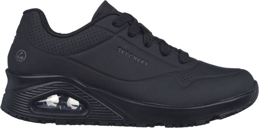 Skechers Work Uno Slipresistant Sneaker Vrouwen Zwart