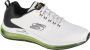 Skechers Skech-Air Element 2.0 Lomarc 232036-WBK Mannen Wit Sneakers Sportschoenen - Thumbnail 2