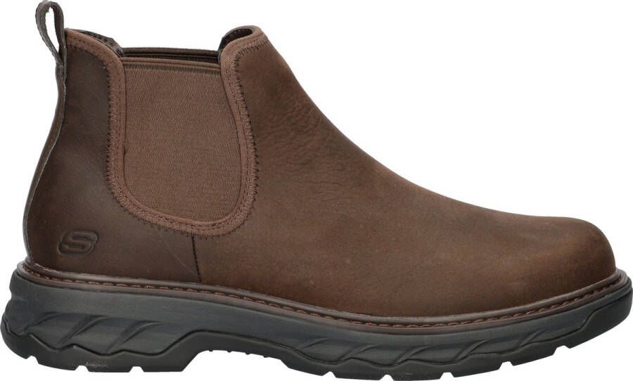 Skechers Lockett Heath heren chelseaboot Bruin