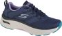 Skechers Max Cushioning Arch Fit 128308-NVY Vrouwen Marineblauw Hardloopschoenen - Thumbnail 1