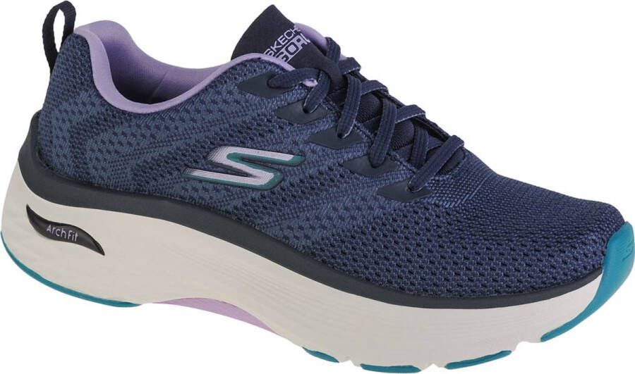 Skechers Max Cushioning Arch Fit 128308-NVY Vrouwen Marineblauw Hardloopschoenen