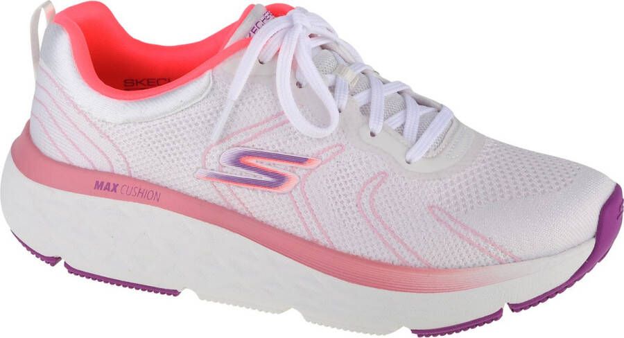 Skechers Max Cushioning Delta 129120-WCRL Vrouwen Wit Hardloopschoenen