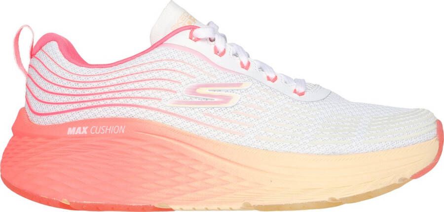 Skechers Max Cushioning Elite 2.0 Sp Dames Sneakers Wit Roze