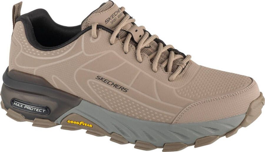 Skechers Max Protect Irongu Patike 237672-TPBK Mannen Beige Sneakers