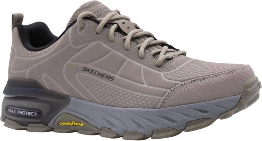 Skechers Max Protect Ironguard Taupe Black Wandelschoenen Heren